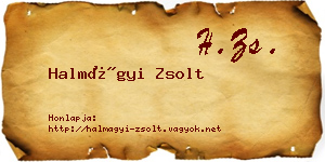 Halmágyi Zsolt névjegykártya